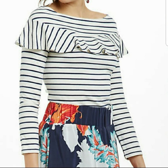 Anthropologie Tops - Leifnotes Anthro Boatneck Black & White Stripe M